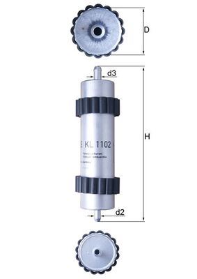 MAHLE KL1102 Kl985 Yakit Filtresi A4-A5-A6-A7 2.0 3.0 Tdi 12 >