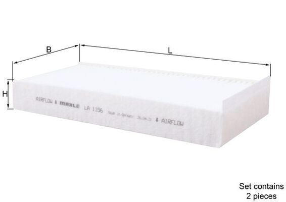 HNG E3950LC-2 Polen Filtresi Takim 2f45-46-X1 F48-X1 F49-Mini F54-F55-F56-F57-F60
