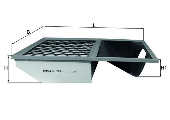 MAHLE LX3603 Hava Filtresi Iveco Daily 11> 2.3d Mjet F1a 3.0d Mjet F1c