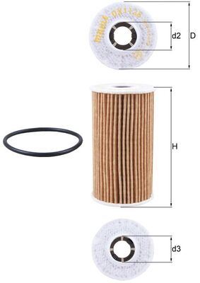 MAHLE OX1138D Yag Filtresi Land Rover 204dt Pt204 Discovery L462 L550 Defender L663 Range Rover L494 L560 L551 L53 8 . Jaguar E-Pace X540 F-Pace X761 Xe X760 Xf Ii X260