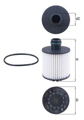 MAHLE OX1171D Yağ Filtresi Combo D 12> Corsa E 14> Fiat Doblo 10> Egea 15> Fiorino 07> Punto 13> Panda-500l 12> 500x 14> Citroen Nemo Peugeot Bipper Alfa Romeo Mito 09> 1.3d Mtj A13fd-B13dtc-Dtn-Dte-Dtr