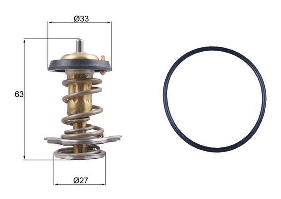 ZENON FI8411 Termostat 82 C Fiat Ducato 06>14 Ducato 15> Iveco Daily Iv 06>11 Daily V 11>14 Daily Vi 14>21 2.3d Mjet 2.3 Jtd F1a
