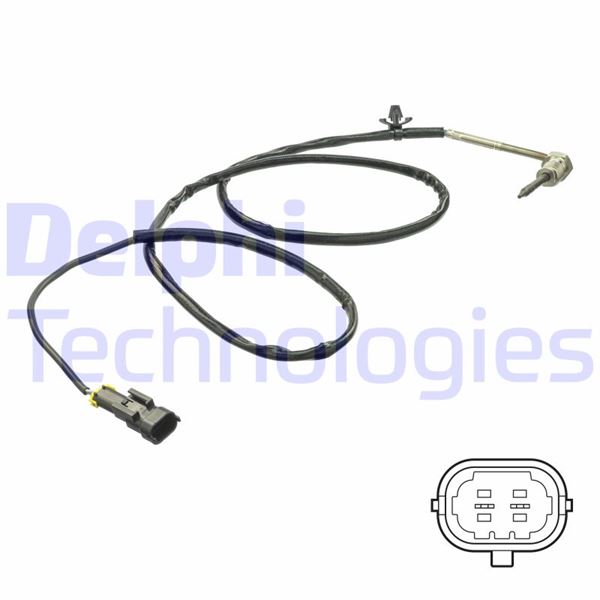 DELPHI TS30163 Egzoz Sicaklik Sensörü 9-3 Ys3f-E79-D79-D75 -9-3 Convertible Ys3f -9-3 Estate E50 -9-3x Ys3