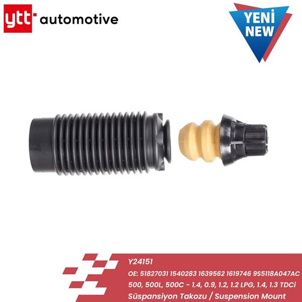 YTT 24151 Süspansiyon Takozu Körüklü 500-500l-500c 1.4-0.9-1.2-1.2 Lpg-1.4-1.3 Tdci