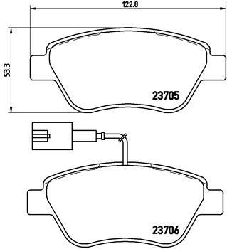 VALEO 670163 On Fren Balatasi Alfa Romeo Mito 08> Fiat Punto Evo 12>