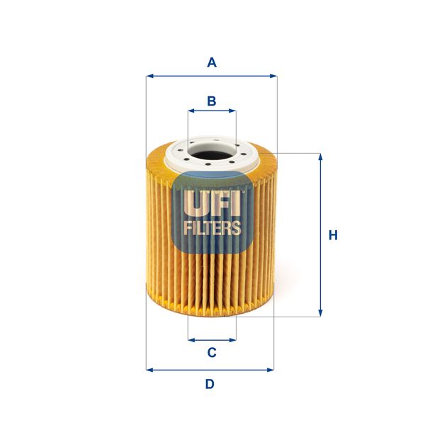 UFI 2521600 Yağ Filtresi Astra L 21> Corsa F 19> P208-P301-P308-P408-P508-P2008-P3008-P5008-Expert-Partner-Berli Ngo Focus 17> Courer 17> Ecosport 17> Puma 20> Kuga 20> Connect 17> C3-C4 Cactus-C4-C-Elysee-Jumpy 1