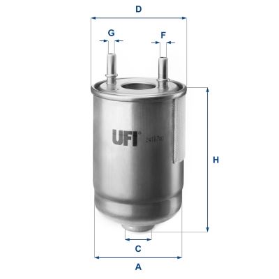 UFI 2418700 Yakit Filtresi Megane-Scenic