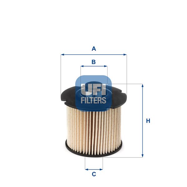 UFI 2610400 Mazot Filtresi Combo E-Vivaro C-Crossland-Grandland-Partner-Berlingo-Jumpy-Expert-P208-P301-P308 P508-P2008-P3008-5008-C3-C4-Ds3 1.6-2.0 Bluehdi Focus Iii-Mondeo-Kuga Ii-Mondeo-Galaxy 1.5-2.0 Tdci