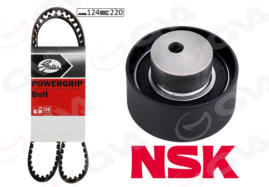 GVA 59T2915S Eksantrik Gergi Kiti 124x220 Brava 1.2 16v-Bravo I-Ii 1.2 -1.4-Doblo 1.4-Linea 1.2 -Mare-Palio 1.2 K015503xs