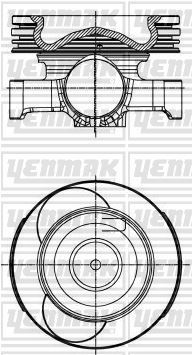 YENMAK 31-30007-000 Motor Piston Segman Std 76.00mm Megane Iv 16> Clio V 19> Captur Ii 20> Express 21> Duster Ii 17> Dokker 17> Qashqai Ii 18> Juke 14>19 Mercedes W177. W176. X118. X156 1.5dci K9k Euro 6