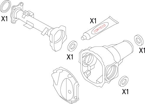 CORTECO 19535826 Conta Seti. Diferansiyel Kit Gasket Set. Differential