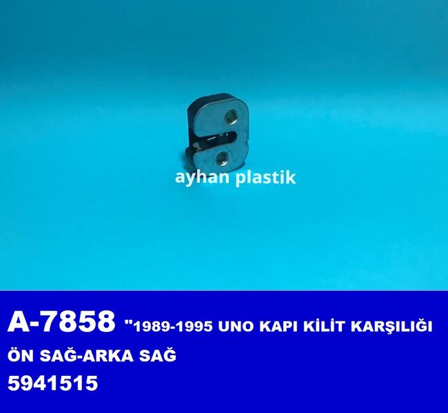 AYHAN A7858 Kapi Kilit Karşiliği Ön Sağ-Arka Sağ Uno 1989-1995