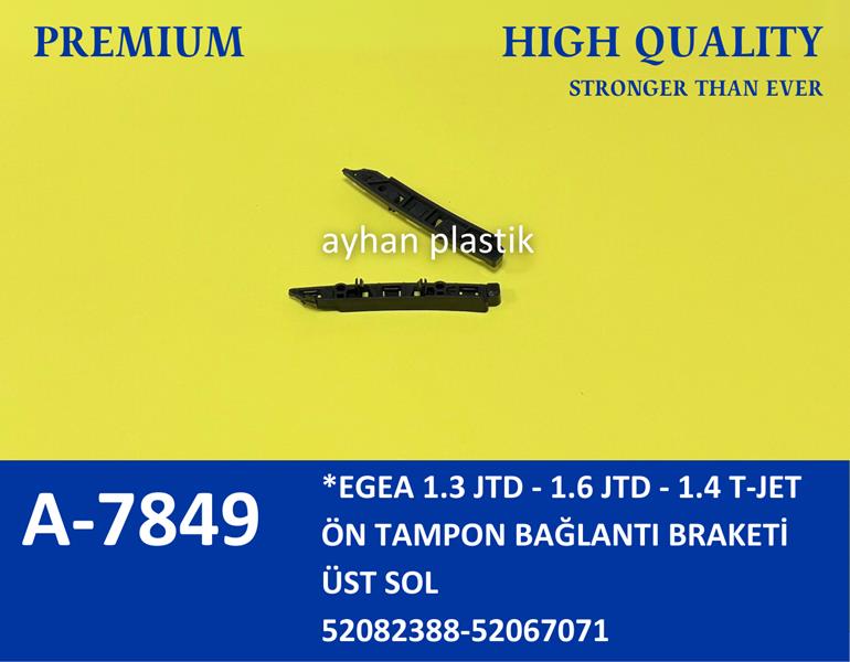 AYHAN A7849 Ön Tampon Bağlanti Ayaği Sol Üst Fiat Egea 1.3 Jtd-1.6 Jtd- 1.4 T-Jet
