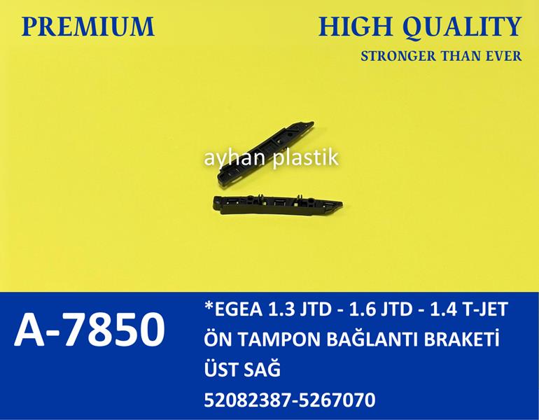 AYHAN A7850 Ön Tampon Bağlanti Ayaği Sağ Üst Fiat Egea 1.3 Jtd-1.6 Jtd- 1.4 T-Jet