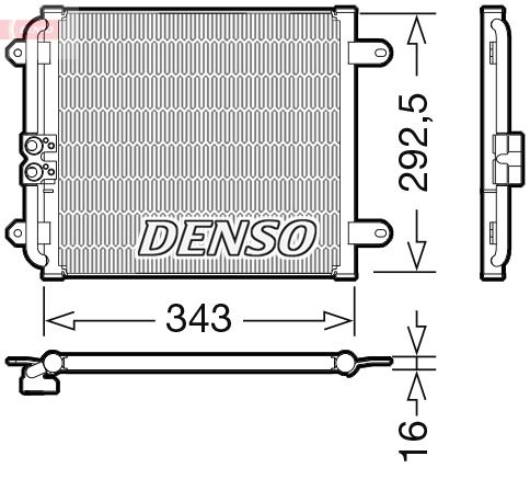 DENSO DCN02032 Condenser. Air Conditioning Audi R8 4s 15-
