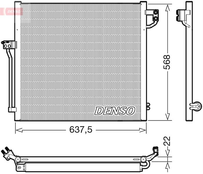 DENSO DCN17058 Klima Radyatoru Mercedes W166 X166 C292