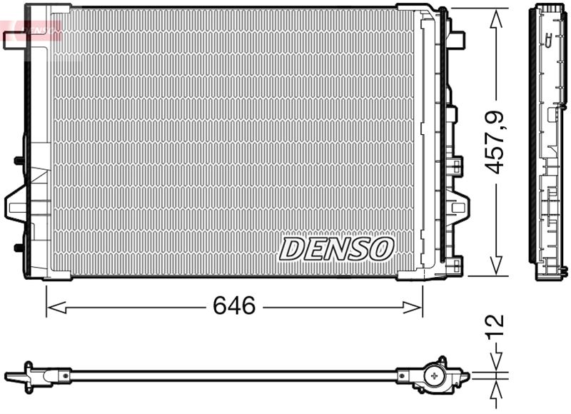 DENSO DCN17059 Klima Radyatoru Mercedes W176 W246 C117 X117 X156 Kurutuculu