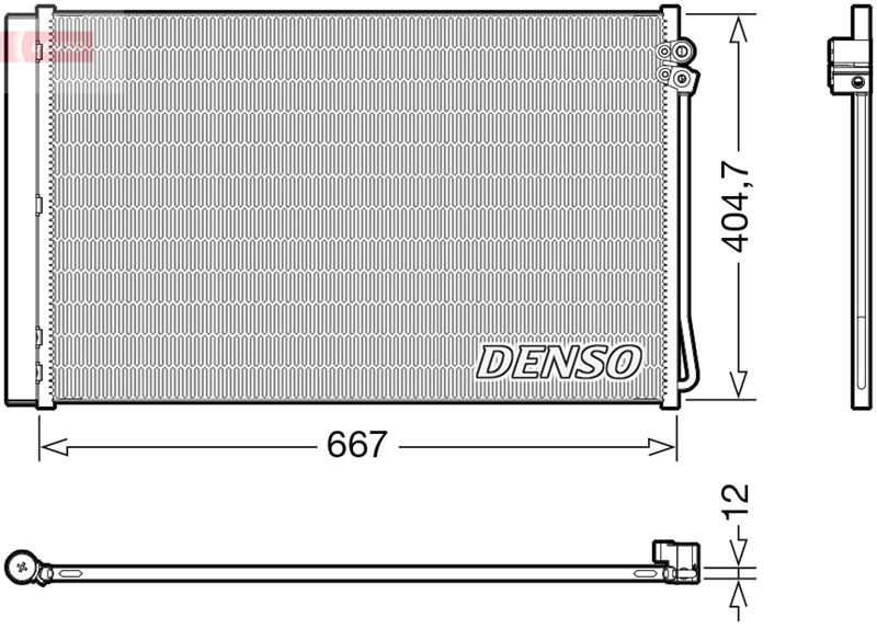 DENSO DCN17062 Klima Radyatoru Mercedes W447 B907 B910