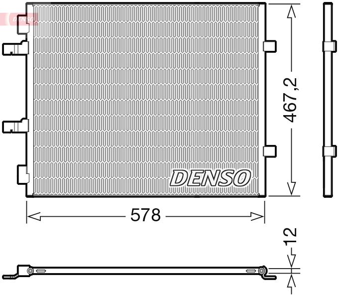 ORIS-CRN646016 Klima Radyatoru (Kondanser) Trafic Ii 2.0 Dci 01> Vivaro A 2.0 Cdti 01> (Oto. Mek.)