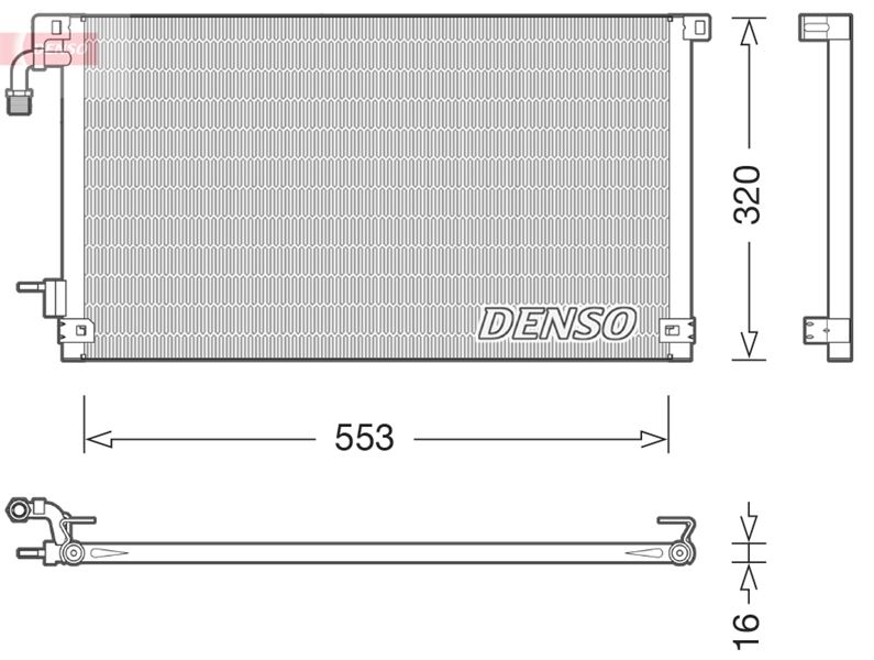 DENSO DCN21014 Condenser. Air Conditioning Citro N Saxo 96-04