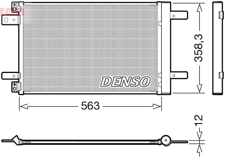 DENSO DCN21032 Klima Radyatörü Kondenseri Opel Astra L-Grandland-Vivaro C-Zafira Life Peugeot P3008 Ii-P308 Ii- P5008 Ii-P508 Expert Ivpartner-C4 Picasso-Jumpy Iv-Partner-Berlingo 1.2-1.5-1.6-2.0 Hdi-Puretech-Thp