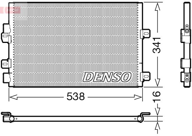 DENSO DCN23028 Klima Kondanser Radyatörü Renault Kangoo 05> 1.5dci K9k