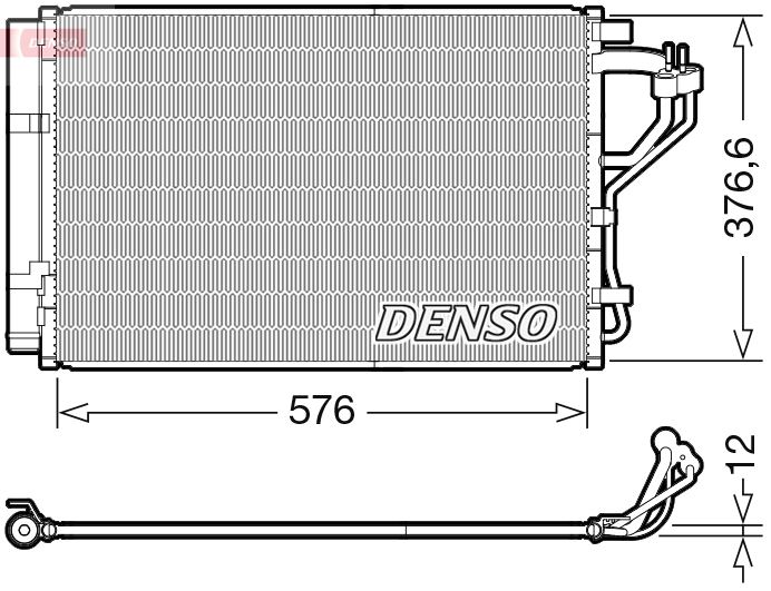 DENSO DCN41010 Condenser. Air Conditioning Hyundai İ30 11-