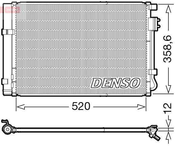 DENSO DCN41011 Condenser. Air Conditioning Hyundai İ20 I 08-15