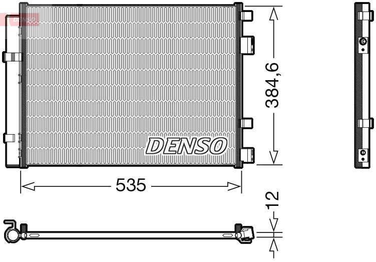 DENSO DCN41020 Condenser. Air Conditioning Hyundai İ20 I 08-15