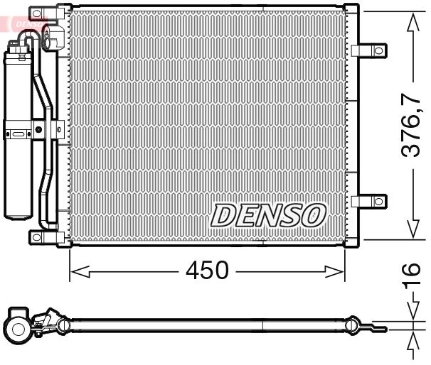 DENSO DCN46029 Klima Radyatörü Kondenser Nissan Micra 1.5l K9k Dci K12 03-10