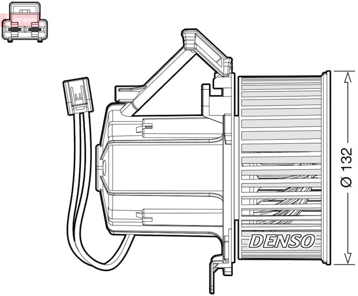 DENSO DEA02008 Cabin Blower Audi A4 8k. B8 07-15