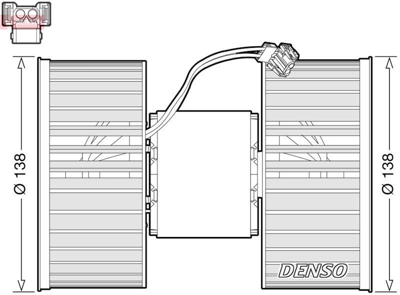 DENSO DEA05006 Cabin Blower Bmw X3 E83 04-11