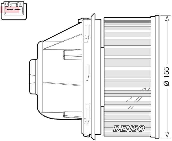 DENSO DEA10053 Kalorifer Motoru Ford Focus-Cmax-Mondeo-Kuga-Smax-Galaxy 04>