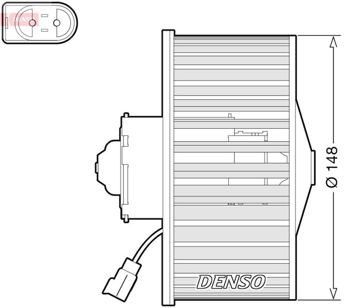 DENSO DEA10054 Kalorifer Motoru Ford Fiesta-Ka 96>