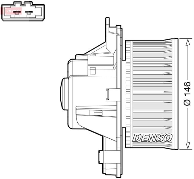 DENSO DEA21014 Kalorifer Motoru Peugeot P3008-P5008 Blower Citroen Ds5 09>
