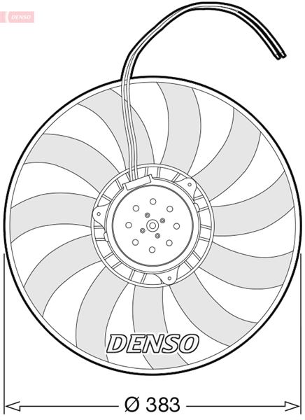 DENSO DER02007 Fan. Radiator Audi A6 4f. C6 04-11
