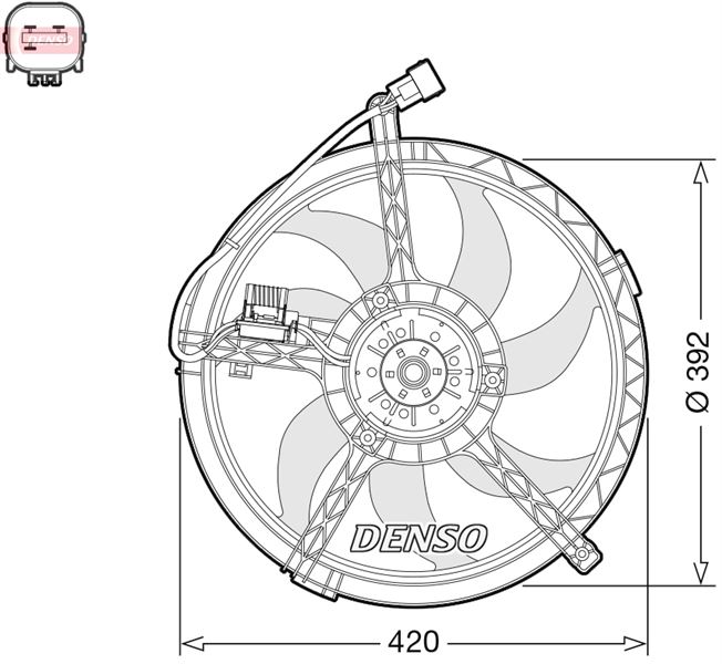 DENSO DER05009 Radyator Fani Mini R55 R56 R60 R61