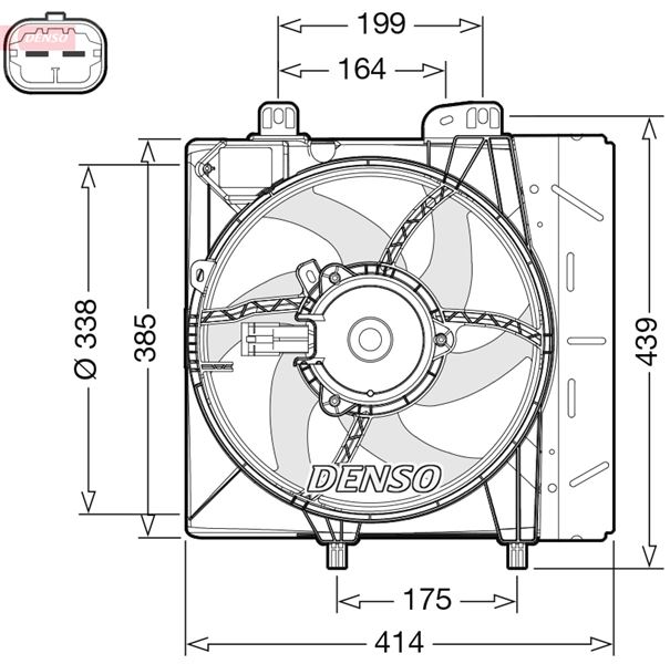 DENSO DER07011 Fan Motoru 1007 2008 I 207 207 Cc 207 Sw 207 208 I 301-C-Elysee C2 C3 I C3 I Pluriel C3 Ii C3 Ii Aircross C3 Ii Van C3 Iii C4 Cactus C4 Cactus Van Ds3