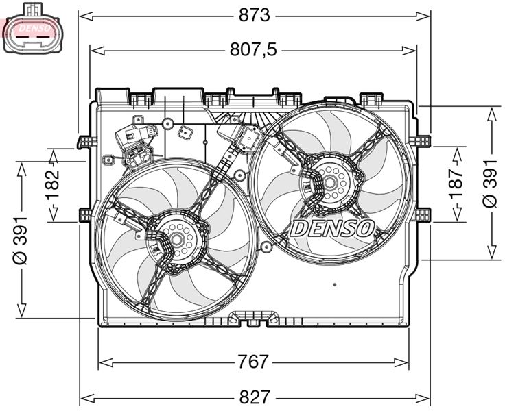 25-1829 Fan Motoru Pervaneli Fiat Ducato 2.3 Mjt - 3.0 Mjt 2006-