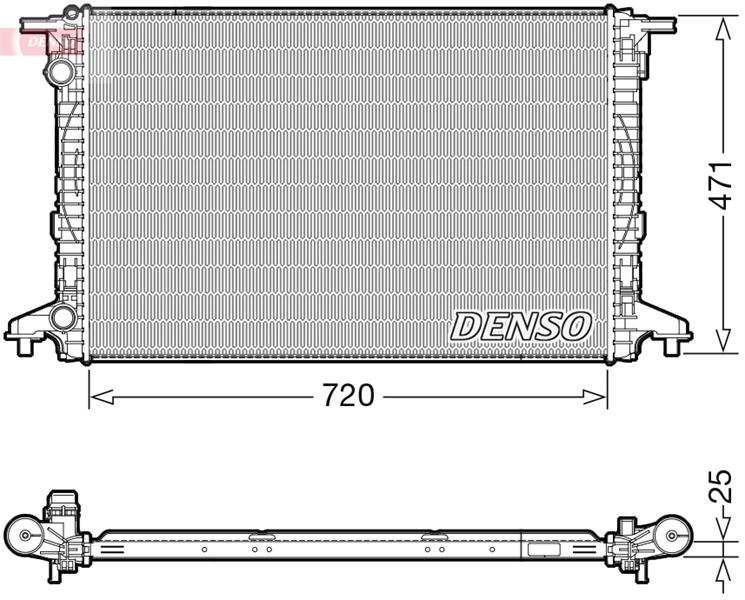 MGA-80501 Su Radyatoru Brazing (Vw Touareg 18-  Audi A4 16-  A5 17-  A6 19-)