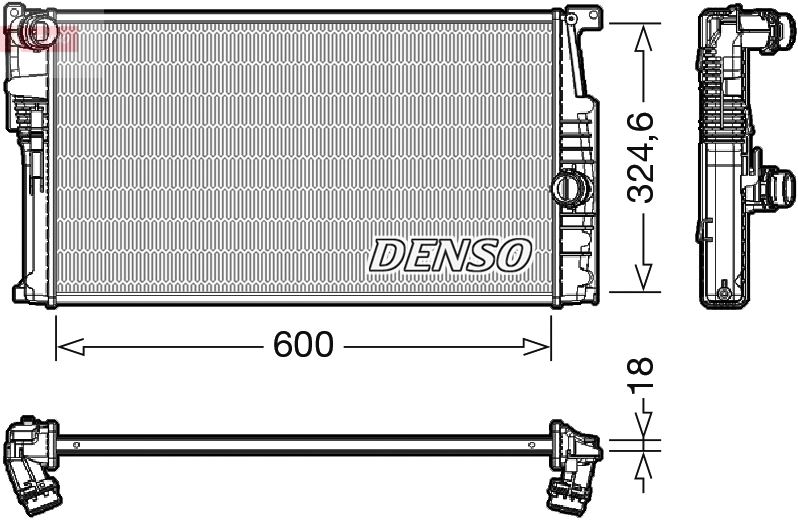 DENSO DRM05017 Motor Su Radyatoru Bmw N13 N47 B37 B47 F20 F21 F22 F23 F30 F31 F34 F35 F32 F33 F36