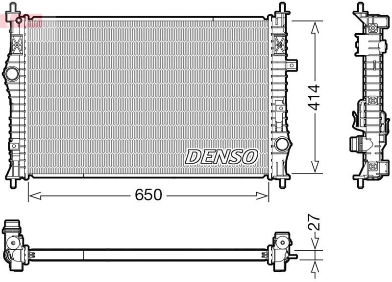 DENSO DRM21104 Motor Su Radyatoru Opel Grandland-Vivaro C-Zafira Life-P3008-P308-P5008-P508-Expert Iv-Rifter- Partner-Berlingo-C4 Picasso Ii-Jumpy 1.6-2.0 Thp-Hdi-Bluehdi-Puretech