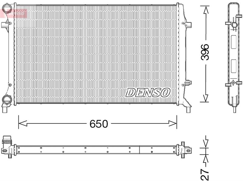 MGA-80455 Su Radyatoru (Vw Caddy 04-  Golf 04-14  Audi A3 04-13  Seat Leon 06-13)
