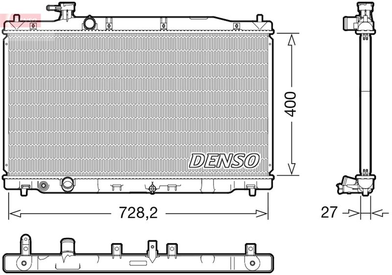 DENSO DRM40050 Radiator. Engine Cooling Honda Cr-V Iii 06-