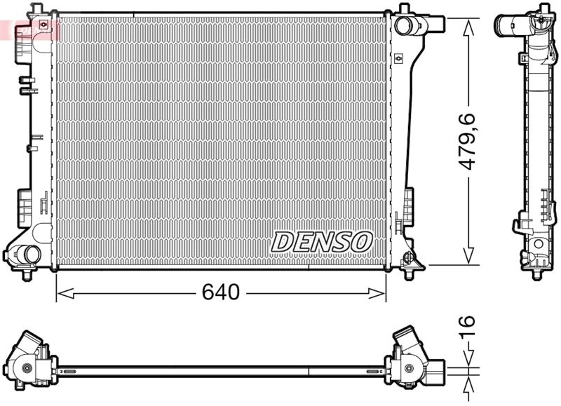 DENSO DRM41019 Radiator. Engine Cooling Hyundai Tucson 15-