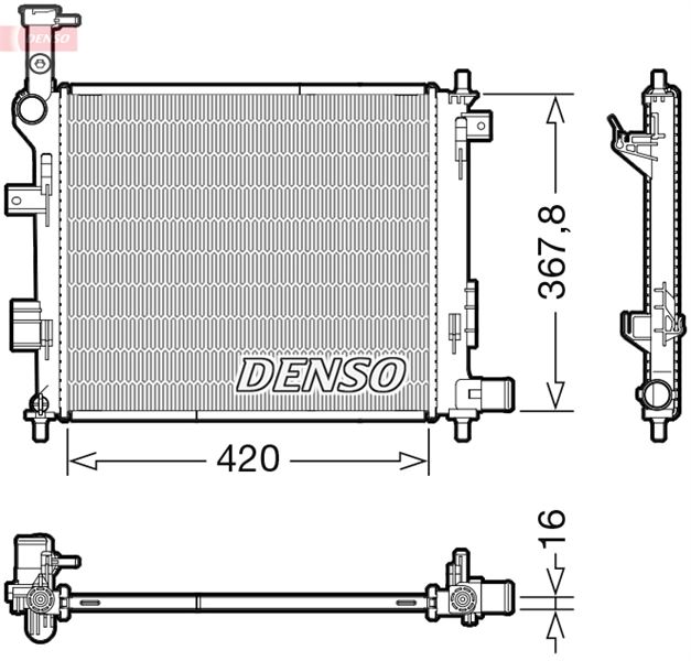 HCC 253101Y100 Motor Su Radyatörü Kia Picanto 2011-2015