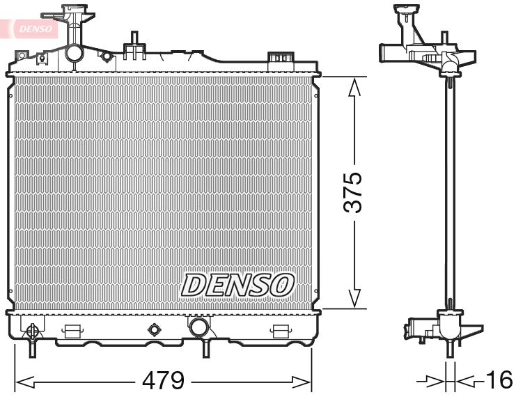 DENSO DRM45039 Radiator. Engine Cooling Mitsubishi Space Star / Mirage 12-