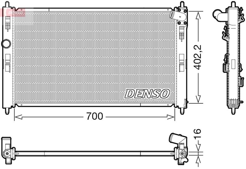 KLR-354295 Su Radyatoru Citroen C4  Peugeot 4008 12-/ Mitsubishi Asx / Lancer Viii 2008-/