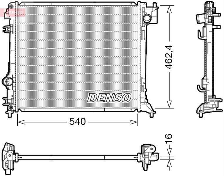 DENSO DRM46063 Radiator. Engine Cooling Nissan Qashqai Ii 13-