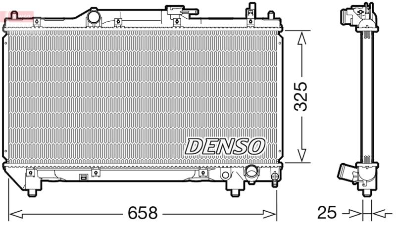 DENSO DRM50115 Radiator. Engine Cooling Toyota Avensis 97-03
